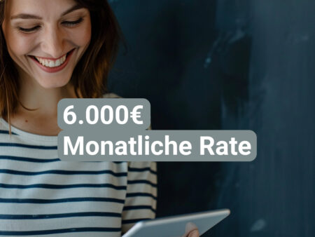 6.000 Euro Kredit: Monatliche Rate und Bedingungen erklärt